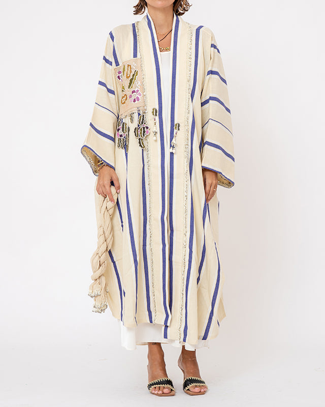 Antique Patch Kaftan Short - Style 2