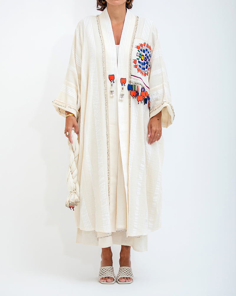 Antique Patch Kaftan Short 16