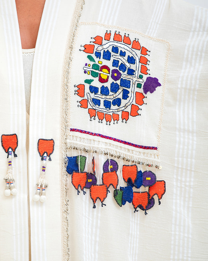 Antique Patch Kaftan Short 16