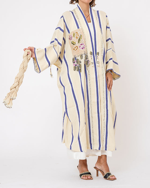 Antique Patch Kaftan Short - Style 2