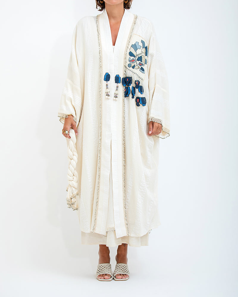 Antique Patch Kaftan Short 15