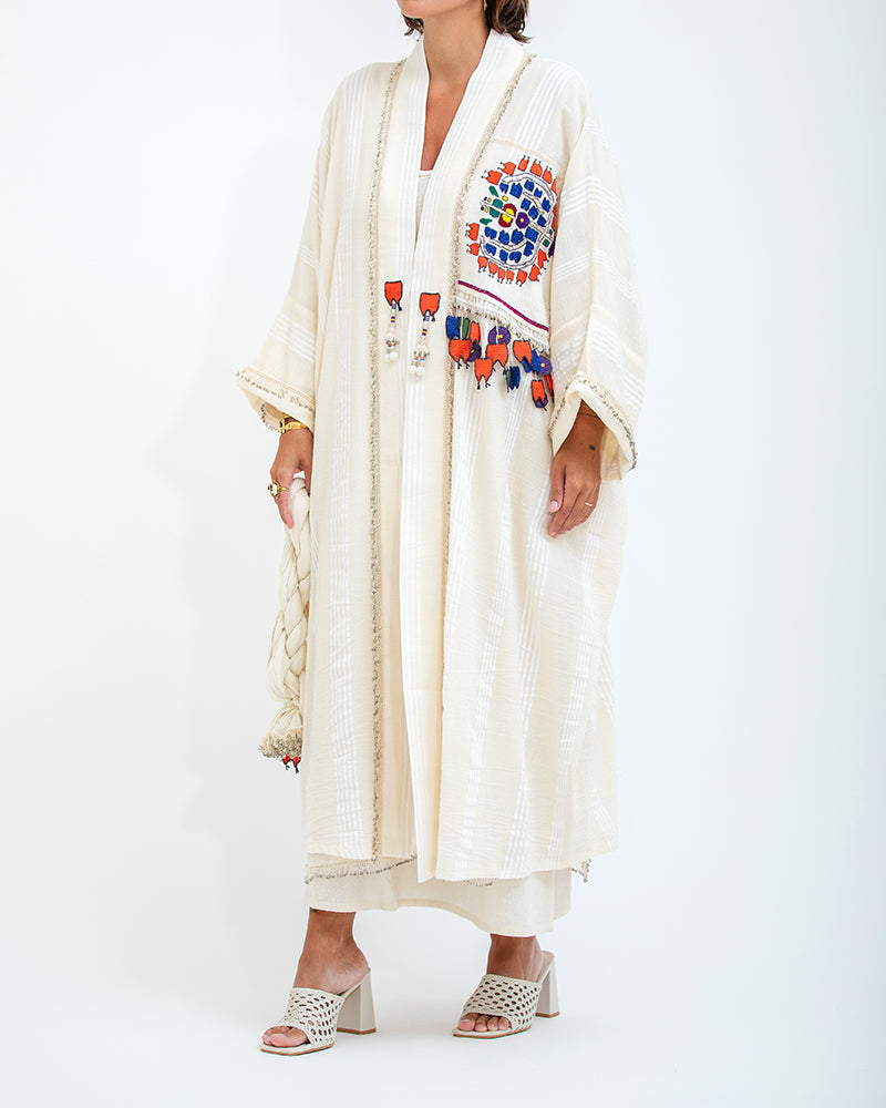 Antique Patch Kaftan Short 16