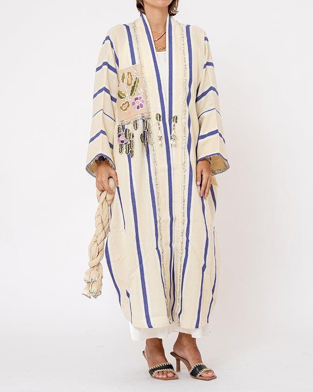 Antique Patch Kaftan Short - Style 2